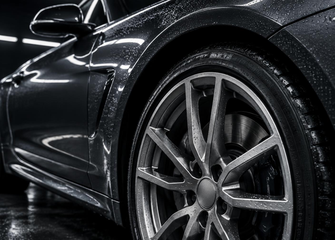Detailed alloy wheel